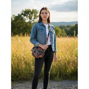 Vera Bradley small Floral clare Crossbody Bag boho y2k style